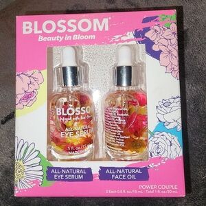 New Blossom Beauty In Bloom All Natural Eye Serum And Face Oil Power Couple Set